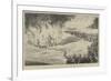 Captain Ahlstrom's Defiance of Fire at the Alexandra Palace-null-Framed Giclee Print