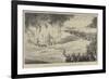 Captain Ahlstrom's Defiance of Fire at the Alexandra Palace-null-Framed Giclee Print
