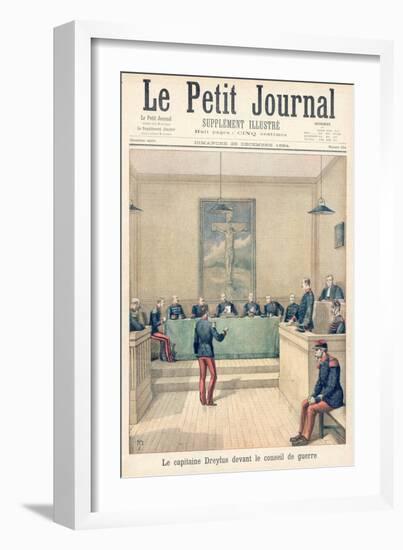 Captain Alfred Dreyfus Before His Court Martial for Treason-null-Framed Art Print