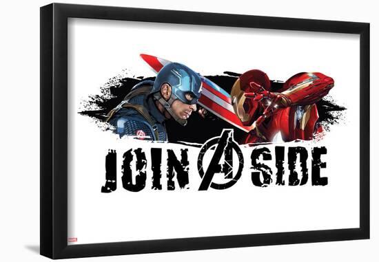 Captain America: Civil War - Captain America Vs Iron Man. Choose a Side-null-Framed Poster