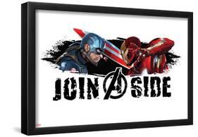 Captain America: Civil War - Captain America Vs Iron Man. Choose a Side-null-Framed Poster