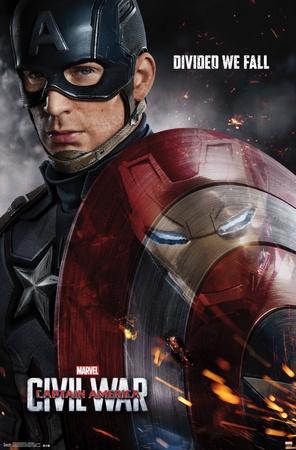Captain America Civil War 11X17 Movie Poster Iron Man in Shield Teaser