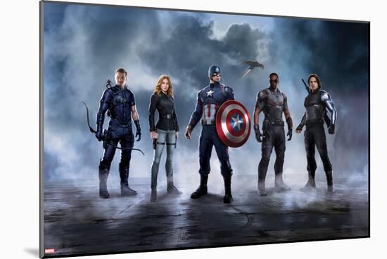 Captain America: Civil War - Team Captain America-null-Mounted Poster