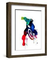 Captain America II-Jack Hunter-Framed Art Print