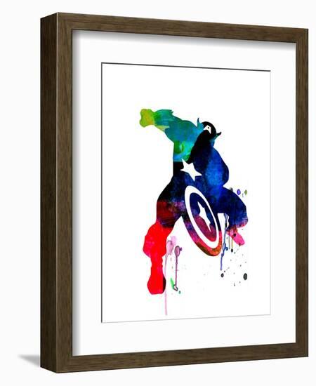 Captain America II-Jack Hunter-Framed Art Print