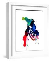 Captain America II-Jack Hunter-Framed Art Print