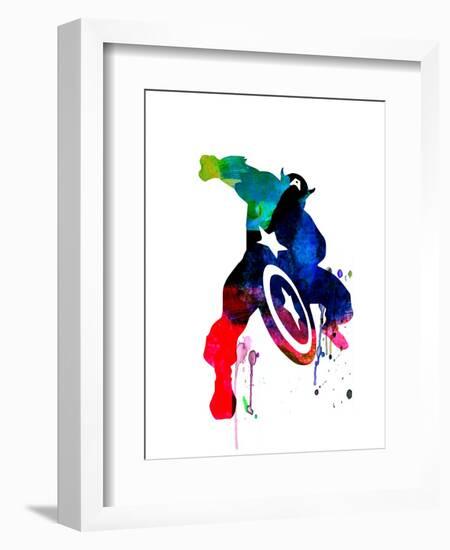 Captain America II-Jack Hunter-Framed Art Print