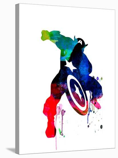 Captain America II-Jack Hunter-Stretched Canvas