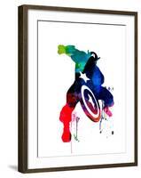 Captain America II-Jack Hunter-Framed Art Print