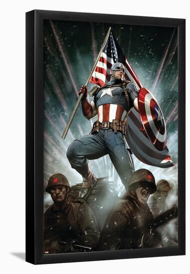 Captain America: Living Legend #1 Cover: Captain America-Adi Granov-Framed Poster