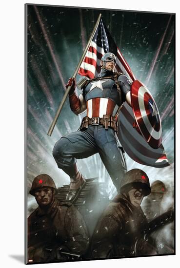 Captain America: Living Legend #1 Cover: Captain America-Adi Granov-Mounted Poster