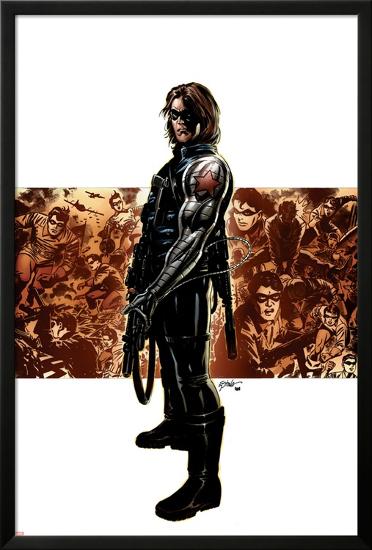Captain America No.11 Cover: Winter Soldier-Steve Epting-Lamina Framed Poster