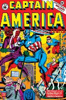 Captain America No.16 Cover: Captain America, Red Skull and Bucky Fighting-Al Avison-Lamina Framed Poster