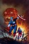 Captain America No.8 Cover: Captain America, Bucky and Red Skull Swimming-Joe Jusko-Lamina Framed Poster