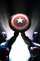 Captain America Reborn: Who will weild the shield? Cover: Captain America-Gerald Parel-Lamina Framed Poster