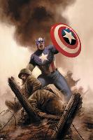 Captain America Theater Of War: America The Beautiful No.1 Cover: Captain America-Steve Epting-Lamina Framed Poster