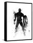 Captain America Watercolor I-Jack Hunter-Framed Stretched Canvas