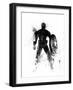 Captain America Watercolor I-Jack Hunter-Framed Art Print