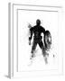 Captain America Watercolor I-Jack Hunter-Framed Art Print