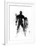 Captain America Watercolor I-Jack Hunter-Framed Art Print