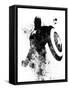 Captain America Watercolor V-Jack Hunter-Framed Stretched Canvas