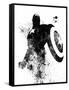 Captain America Watercolor V-Jack Hunter-Framed Stretched Canvas