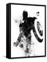 Captain America Watercolor V-Jack Hunter-Framed Stretched Canvas