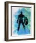 Captain America Watercolor-Jack Hunter-Framed Art Print