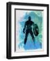 Captain America Watercolor-Jack Hunter-Framed Art Print