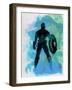 Captain America Watercolor-Jack Hunter-Framed Art Print