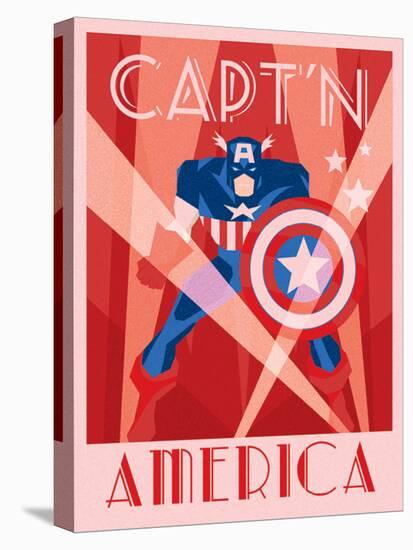 Captain America-null-Stretched Canvas