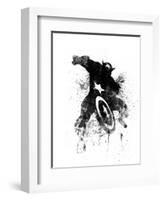 Captain America-Jack Hunter-Framed Art Print