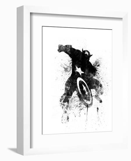 Captain America-Jack Hunter-Framed Art Print