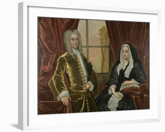 Captain and Mrs. Johannes Schuyler, C.1725-35-John Watson-Framed Giclee Print