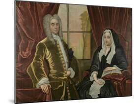 Captain and Mrs. Johannes Schuyler, C.1725-35-John Watson-Mounted Giclee Print