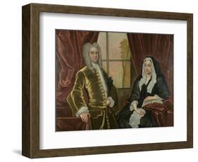 Captain and Mrs. Johannes Schuyler, C.1725-35-John Watson-Framed Giclee Print