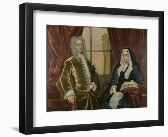 Captain and Mrs. Johannes Schuyler, C.1725-35-John Watson-Framed Giclee Print