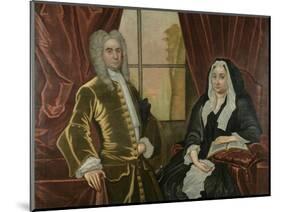 Captain and Mrs. Johannes Schuyler, C.1725-35-John Watson-Mounted Giclee Print