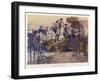 Captain Arthur Phillip Lands in Sydney Cove and Has His First Encounter with the Aboriginals-G.w. Lambert-Framed Art Print