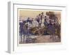 Captain Arthur Phillip Lands in Sydney Cove and Has His First Encounter with the Aboriginals-G.w. Lambert-Framed Art Print