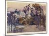 Captain Arthur Phillip Lands in Sydney Cove and Has His First Encounter with the Aboriginals-G.w. Lambert-Mounted Art Print