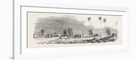 Captain Austin's Arctic Expedition: Western Division of Sledges-null-Framed Giclee Print