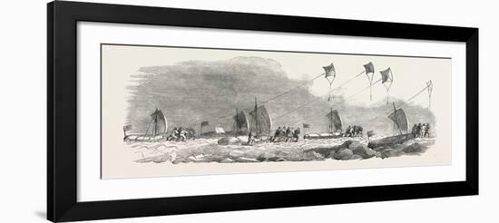 Captain Austin's Arctic Expedition: Western Division of Sledges-null-Framed Giclee Print