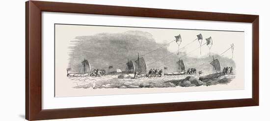 Captain Austin's Arctic Expedition: Western Division of Sledges-null-Framed Giclee Print