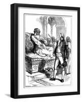 Captain Bainbridge and the Dey of Algiers, 1800-Hooper-Framed Giclee Print