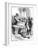 Captain Bainbridge and the Dey of Algiers, 1800-Hooper-Framed Giclee Print