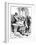 Captain Bainbridge and the Dey of Algiers, 1800-Hooper-Framed Giclee Print