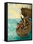 Captain Bligh and the Few Being Cast Adrift-Kenneth John Petts-Framed Stretched Canvas