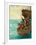 Captain Bligh and the Few Being Cast Adrift-Kenneth John Petts-Framed Giclee Print