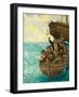 Captain Bligh and the Few Being Cast Adrift-Kenneth John Petts-Framed Giclee Print